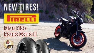 First Set of NEW TIRES  on Yamaha MT 09 2021 | First Ride Pirelli Diablo Rosso Corsa 2