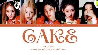 ITZY - 'CAKE' Easy Lyrics