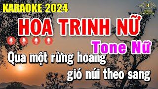 Hoa Trinh Nữ Karaoke Tone Nữ ( C ) Nhạc Sống Âm Thanh Siêu Hay | Trọng Hiếu