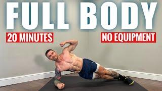 No Equipment 20 Minute Bodyweight Workout | Follow Along