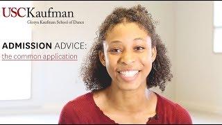 Kaufman Admission Advice - E1 - The Common Application