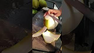 Slicing Through a Coconut Satisfyingly