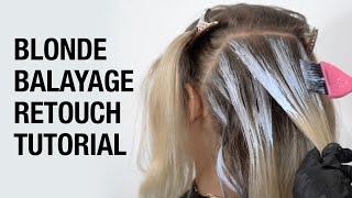 How To Create Low-Maintenance Highlights | Blonde Balayage Retouch Hair Tutorial | Kenra Color