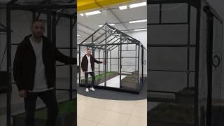 Теплица Домик из трубы 40х40 с монолитным поликарбонатом. #дача #заводтеплиц.ру #home #greenhouse