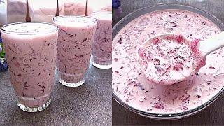 Super gampang enak creamy seger es lumut rasa taro cocok buat buka puasa