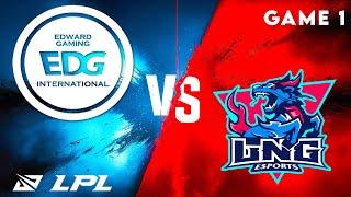 EDG vs LNG Game 1 Highlights | LPL Split 1 2025 | EDward Gaming vs LNG Esports by Onivia