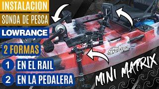 Cómo poner una sonda en railes de kayak sin agujeros. ¡Instalar sonar de pesca!