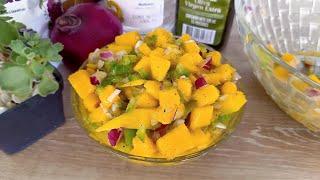  "Prepara una ensalada de mango en minutos: ¡sabrosa y rápida!" 