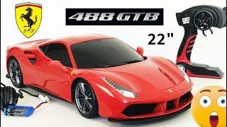 Ferrari 488 GTB Remote Control Car Tech RC By Maisto 22" Inch Unbxing