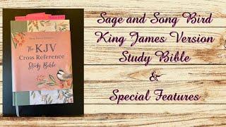 Sage and Songbird Patterned King James Study Bible - Special Features