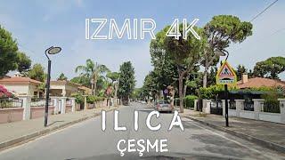 Izmir 4K Drive in Ilıca in Çeşme District City Wealthy Neighborhood Sightseeing Driving Tour Video