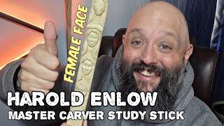 Female Face - Harold Enlow Master Carver Study Stick