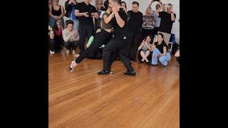 Argentine tango workshop - Walking: Clarisa Aragón & Jonathan Saavedra - Patético