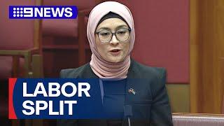 Fatima Payman expected to formally split from Labor | 9 News Australia