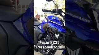 Fazer fz25 ABS PERSONALIZADA BRABA! #fazer #fz25 #yamaha #fazer250 #motovlog