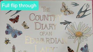 Full flip through of 'The Country Diary of an Edwardian Lady' Colouring book