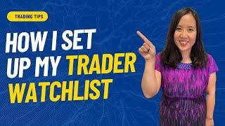 How I Setup My Trading Watchlist from Kathy Lien