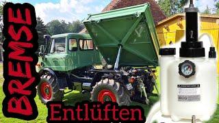 Bremsanlage entlüften am #Unimog | Vollen Bremsdruck | Druck Entlüfter /   Steelstyler Schrauberwelt