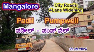 Mangalore City Road Widening - Padil to Pumpwell as on 29.9.2024