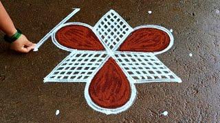 Aadi 1 special padi kolam|5*3 aadivelli special kolam|aadipooram kolam|Super rangoli