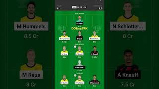 #borussiadortmund #frankfurt #bundesliga #football #fantasy #dream11 #team #shorts