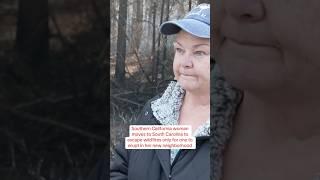 Wildfire burns South Carolina neighborhood where California woman moved to escape blazes #shorts