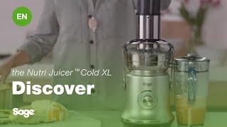 The Nutri Juicer™ Cold XL | Juice more, store more, clean less | Sage Appliances EN