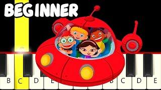Little Einsteins Theme Song - Fast and Slow (Easy) Piano Tutorial - Beginner