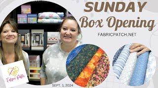 Sunday Box Opening at The Fabric Patch - Some great ideas and always Great fabric and Favorite tools