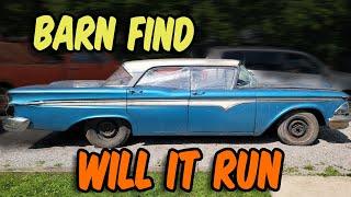1959 EDSEL BARN FIND FIRST START IN YEARS!!