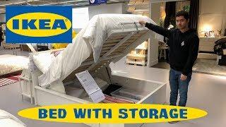 IKEA MALM Pull-up Storage Bed Frame (Bed with Storage)