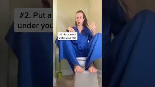 3 ways to sit on the toilet  | Yoga for constipation #shorts