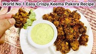 Keema pakora recipe | Easy snacks to make at home| Ramzan iftar Special recipes|keema Pakoda Recipe