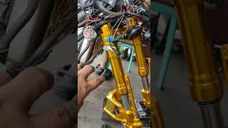 installation of MVR1 FRONT SHOCK DUAL DISC part 1