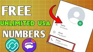 UNLIMITED USA NUMBER FOR FAKE WHATSAPP AND TELEGRAM| WITH LIVE PROOF