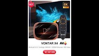 VONTAR X4 Amlogic S905X4 Smart TV Box Android 11 4GB 128G