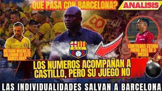 A CASTILLO LO ACOMPAÑAN LOS NUMEROS PERO NO EL JUEGO - LAS INDIVIDUALIDADES SALVAN A BARCELONA