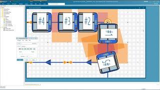 Tecnomatix Plant Simulation Tutorial: Collision control basics with free-moving AGVs