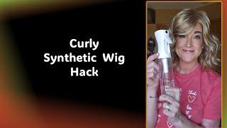 Curly Synthetic Wig Hack | How to refresh the curls | TIP TUESDAY