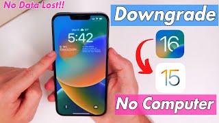[No Computer] How to Downgrade iOS 16 to 15 Without Data Lost