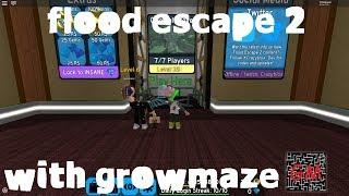 Playing Flood Escape 2 with Growmaze