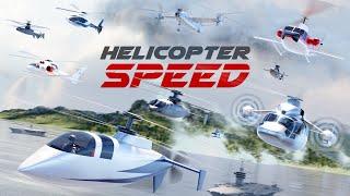 SPEED COMPARISON 3D: FASTEST HELICOPTER EVER  [4K]