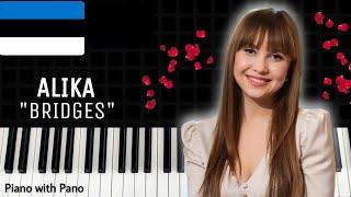 Alika - BRIDGES | Estonia  | Piano Cover | Eurovision 2023