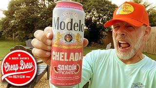 Modelo Chelada Watermelon Chili Sandia Picante Beer Review by A Beer Snob's Cheap Brew Review