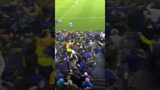 Boca Junior fans go crazy at the Bombonera vs Cruzeiro.