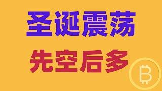 2024.12.23 比特币行情分析｜继续回调，并非无脑空。圣诞行情，震荡优先。关键位在哪里？想把握要记住，先空后多。BTC ETH BNB OKB DOGE LTC AVAX 加密货币