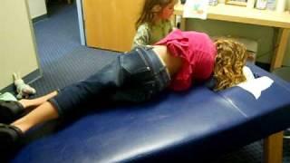 3 year old Chiropractor.AVI