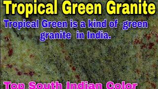 Tropical Green Granite, is a kind of dark green with red speckles granite quarried in India., ,