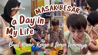 Masak Besar Buat Kiano, Kenzo Dan Teman Temannya | Paula Verhoeven Daily