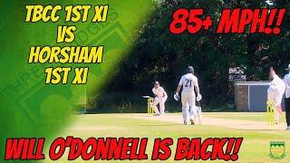 85+MPH NEW ZEALAND FAST BOWLER IN CLUB CRICKET | TBCC 1st XI vs Horsham 1st XI | Cricket Highlights